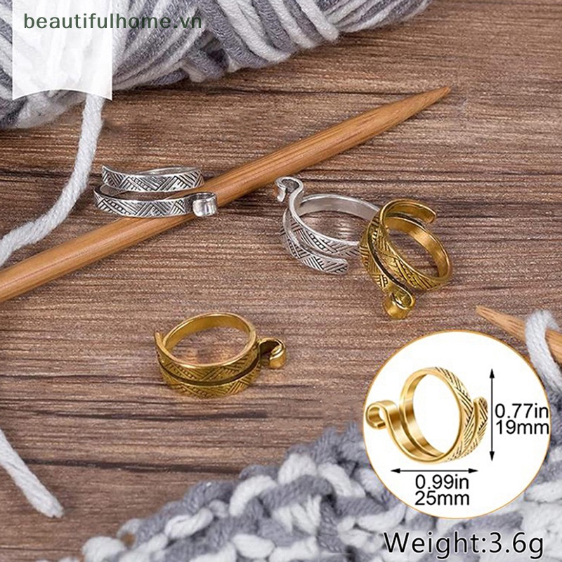 [beautifulhome] Vòng Nhẫn Đan Len Có Thể Điều Chỉnh Dùng Làm Trang Sức / Làm Đẹp [beauty]