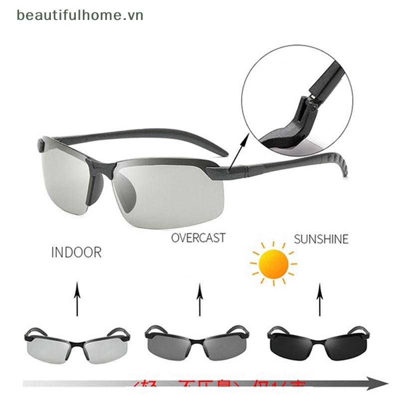 Kính Mát Phân Cực Chống Tia UV 400 Phân Cực Hỗ Trợ Tầm Nhìn Ban Đêm Cho Nam