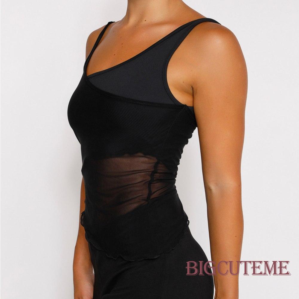 Áo Croptop Sát Nách Màu Sắc Đơn Giản Thời Trang Mùa Hè Cho Nữ