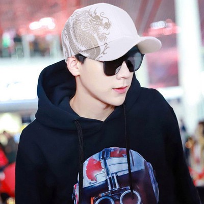 Mũ lưỡi trai THE CAPAL họa tiết rồng phong cách Trung Hoa thời trang cho nam và nữ