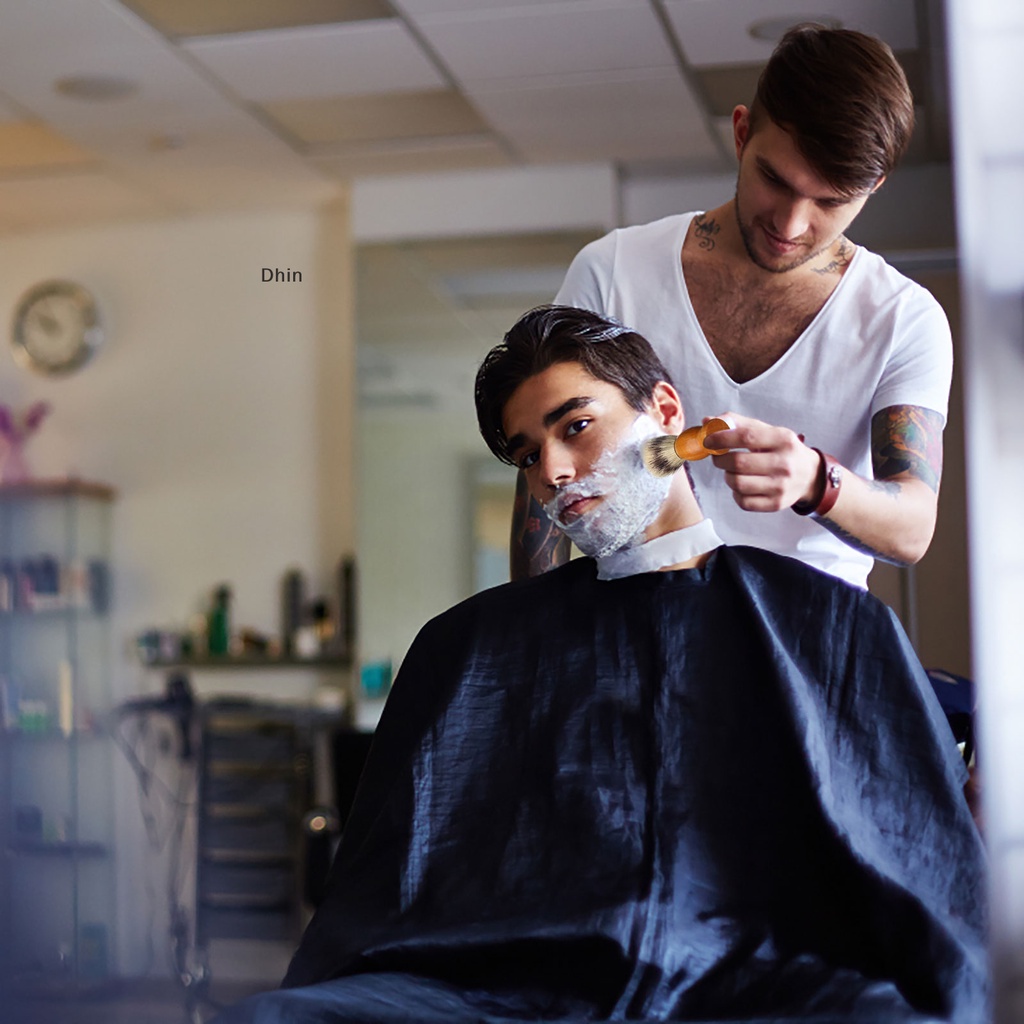 Set 7 Cọ Cạo Râu Với Tay Cầm Bằng Gỗ Chuyên Nghiệp Cho Nam