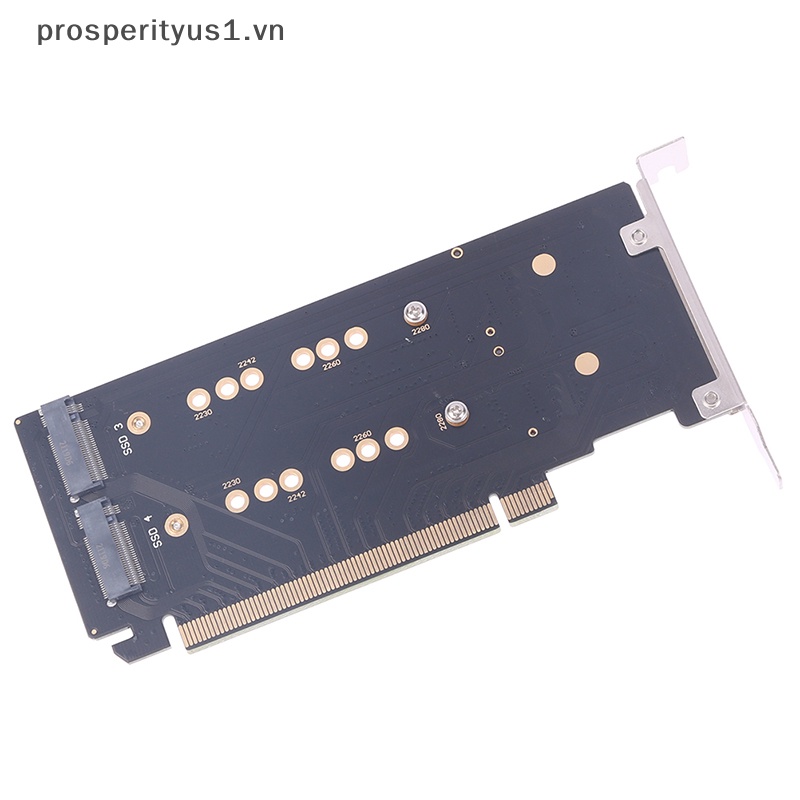 1 CARD Mở Rộng Chuyển Đổi PCI-E m.2 X16 Sang 4X NVME Pcie PCI-E3.0 GEN3 X16 Sang 4 * NVME