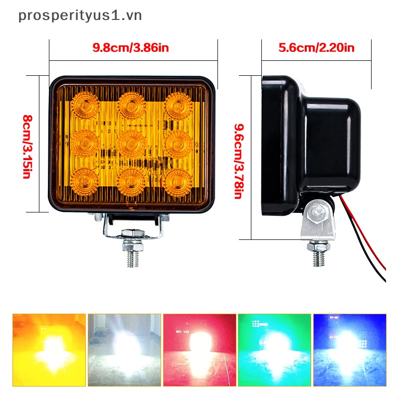 Đèn LED Cảnh Báo DC 12-80V 9SMD Chuyên Dụng Cho Xe Hơi / Xe Tải