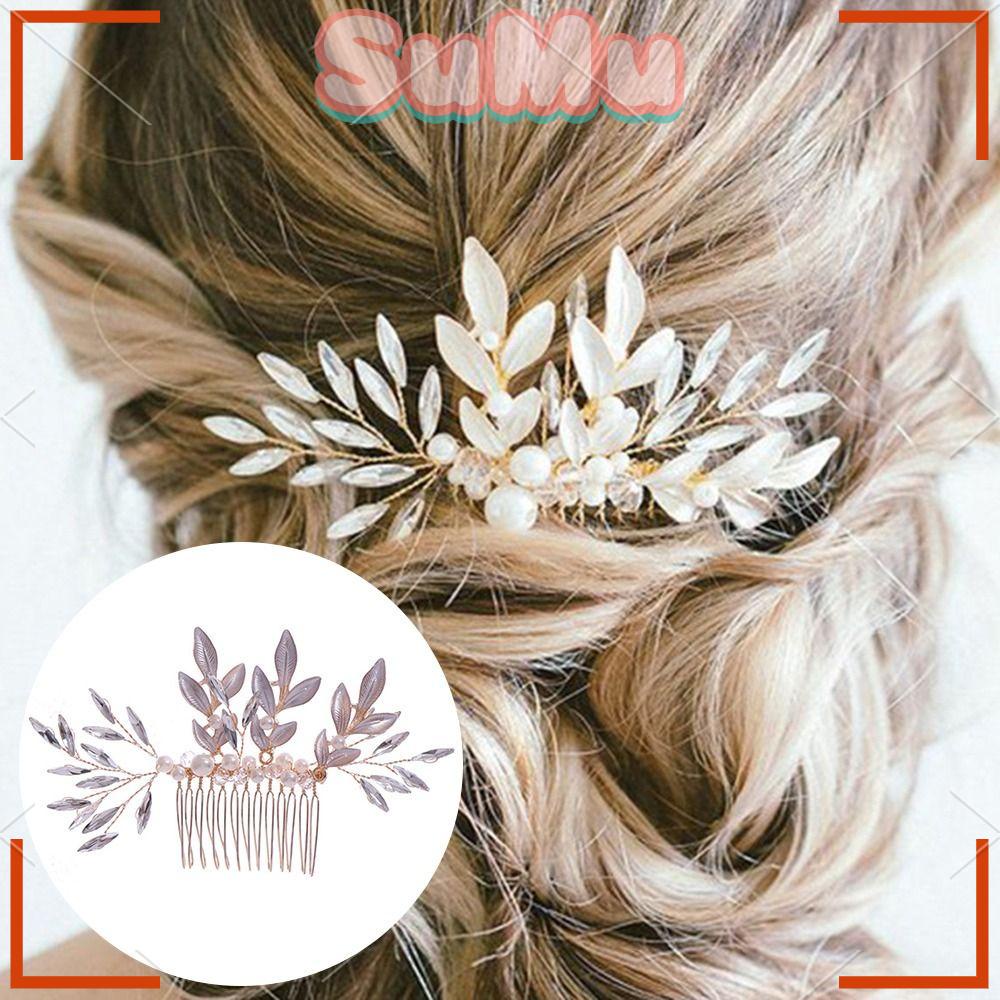 Lược Cài Tóc Hình Hoa Xinh Xắn Cho Cô Dâu