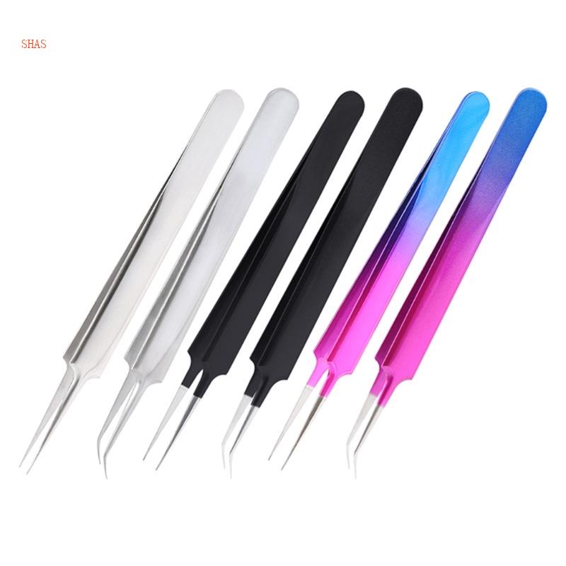 Nhíp Nhổ Lông Mày Thẳng / Cong Bằng Thép Không Gỉ