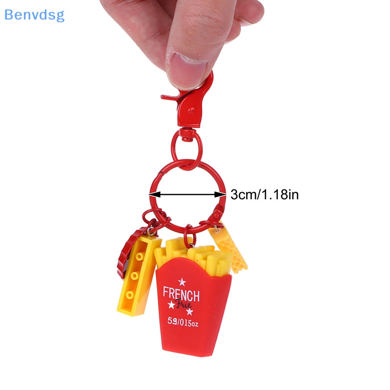 Benvdsg > Móc Khóa Hình Bánh Hamburger Khoai Tây Chiên Bánh Quy Ba Lô Sáng Tạo Dễ Thương Làm Quà Tặng Cho Học Sinh