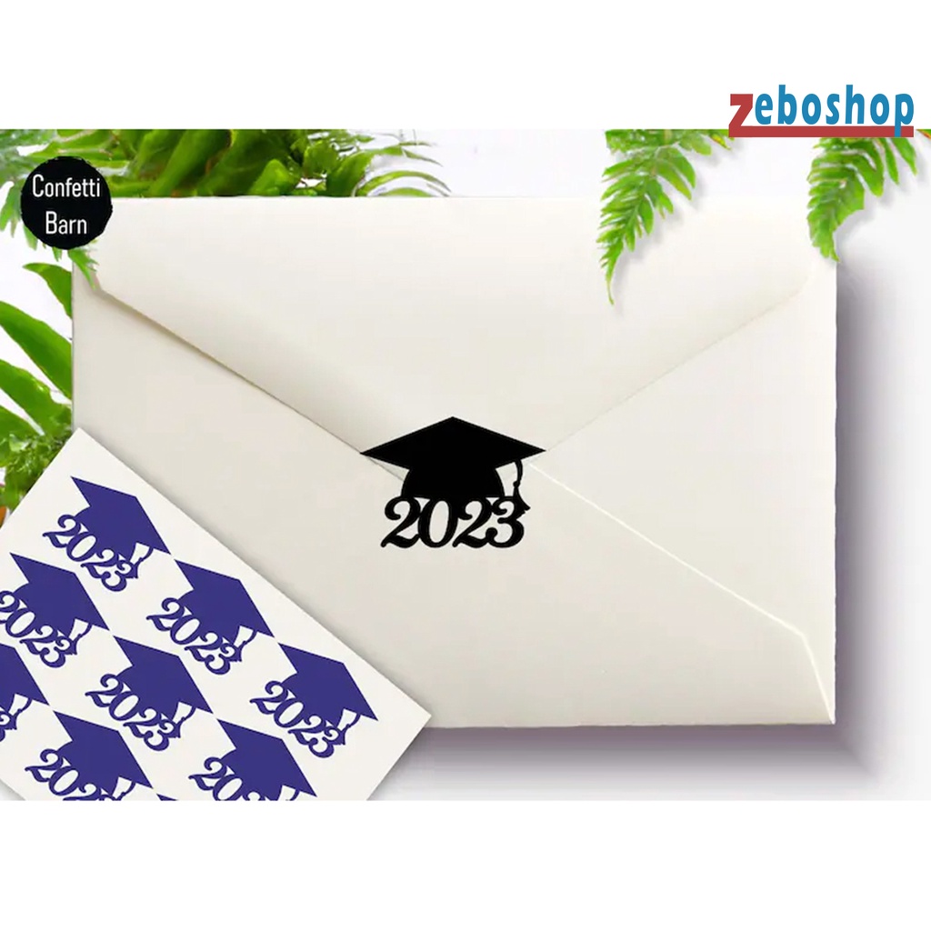 Bộ 5 / 10 Miếng Dán Biểu Tượng Chúc Mừng Lễ Tốt Nghiệp Năm 2023