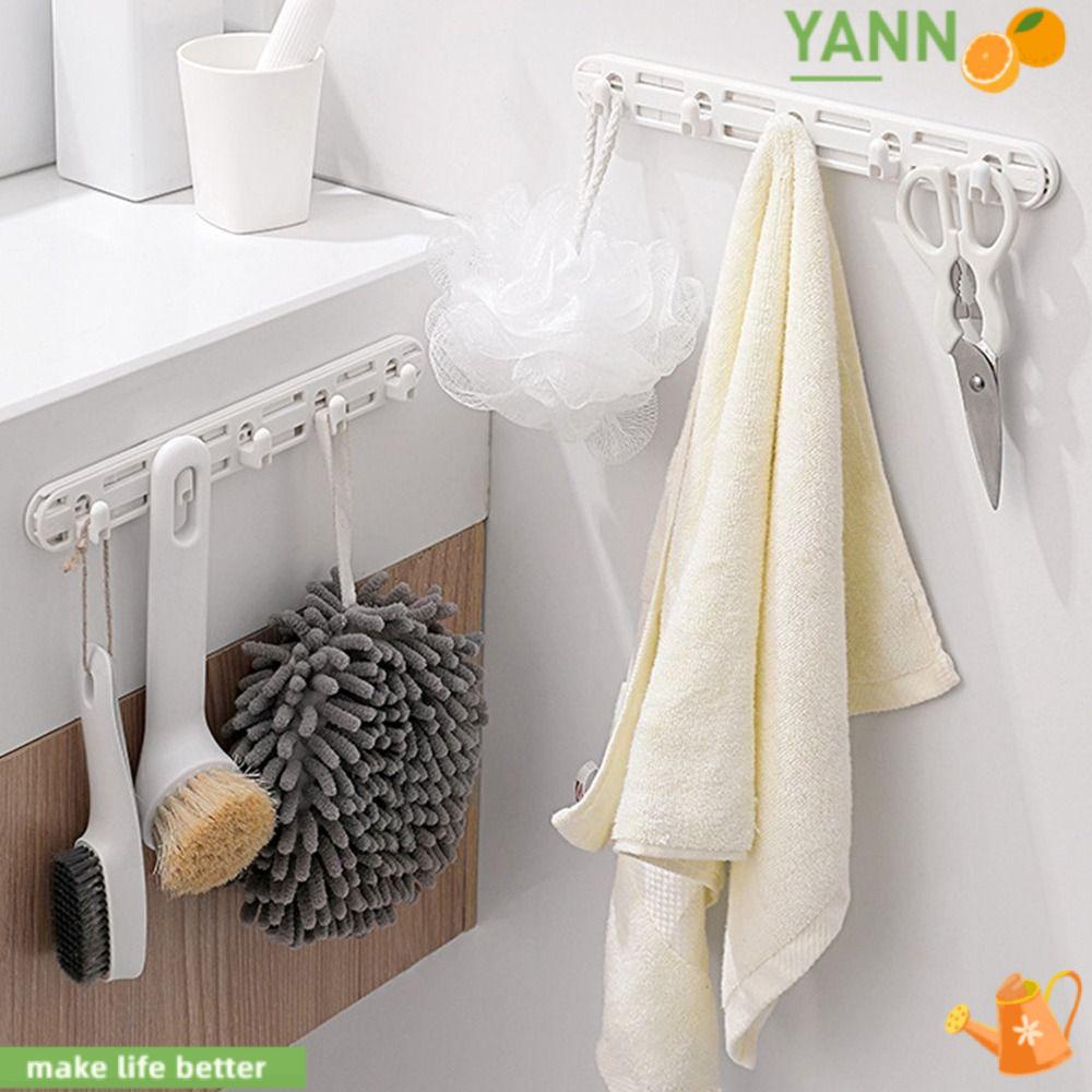 Giá Đỡ Khăn Tắm / Nón 5 Móc Treo Có Thể Kéo Dài Tiện Dụng Cho Nhà Tắm
