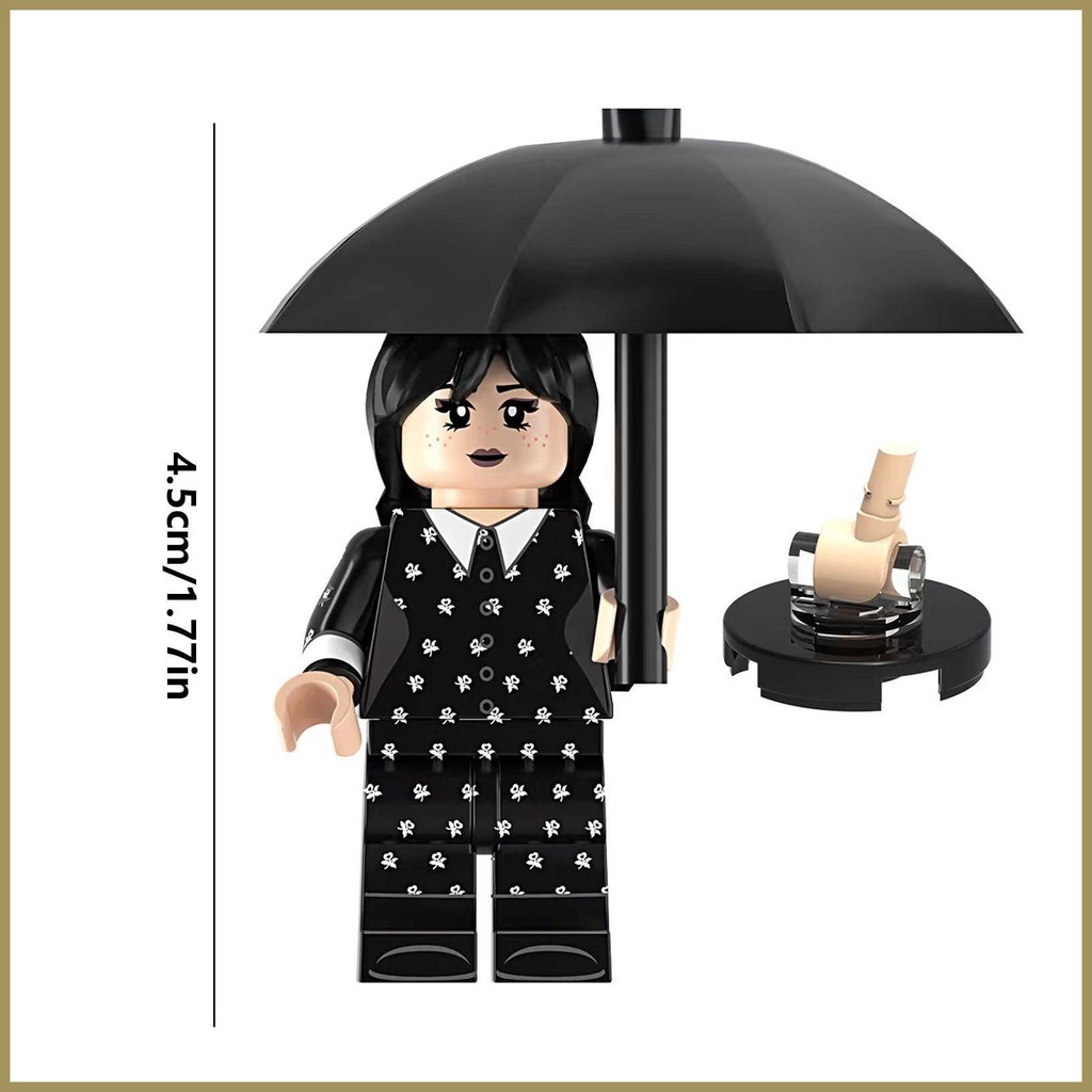 Netflix Bộ Đồ Chơi Khối Xây Dựng Thứ Tư Addams Với Con Số mini paca3vn