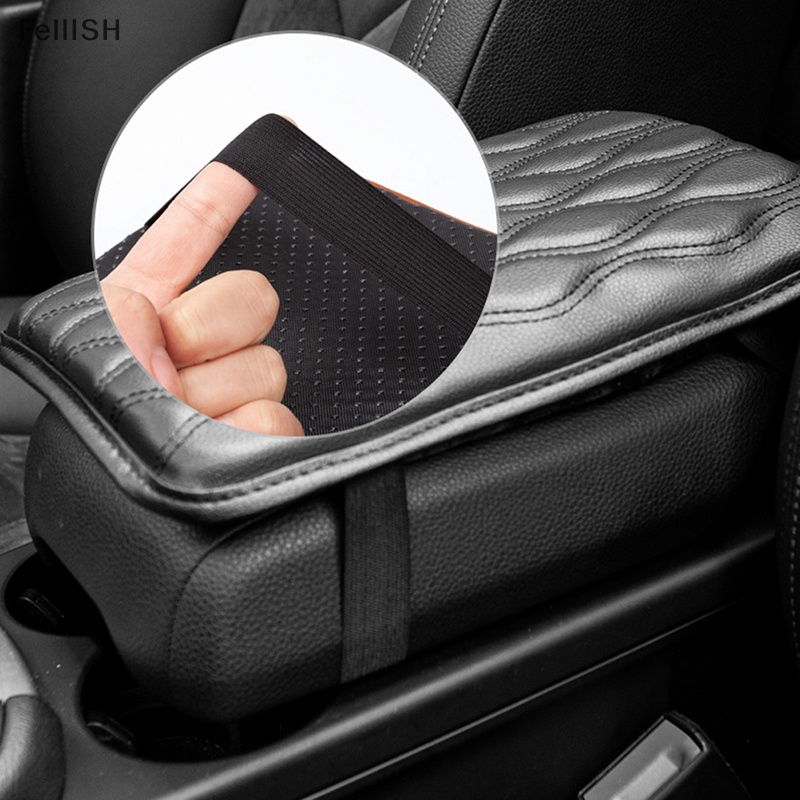 Đệm Da PU Lót Hộp Tỳ Tay Xe Hơi Thêu Họa Tiết Sóng Biển Thông Dụng Hỗ Trợ Tay Vịn 439br