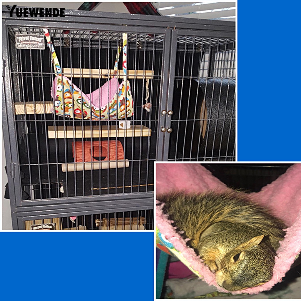 Võng Treo Mềm Mại Thoải Mái In Họa Tiết Da Báo Cho Hamster / Sóc / Thú Cưng YQ.E