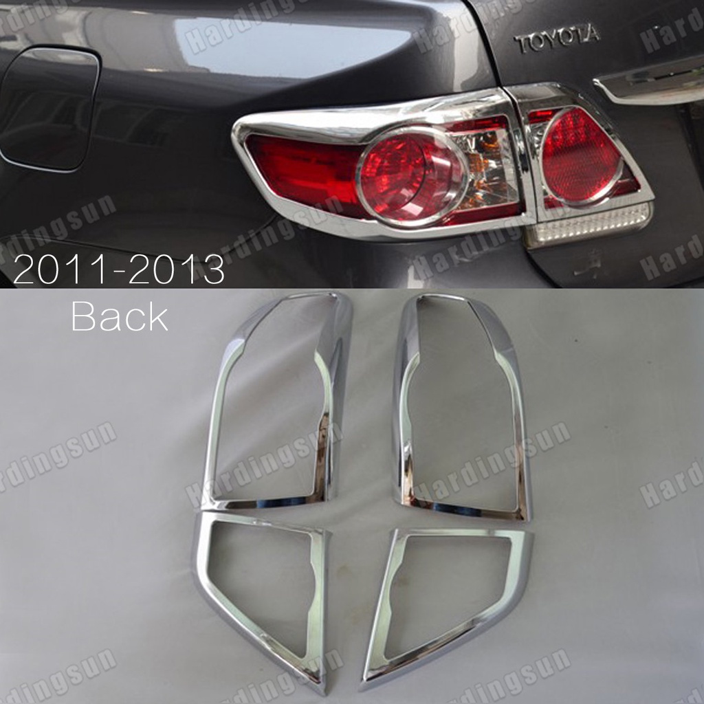 Khung Viền Đèn Pha / Đèn Hậu Bằng ABS Màu Chrome Cho Toyota Corolla Altis 2007 2008 2009 2010 2011 2012 2013