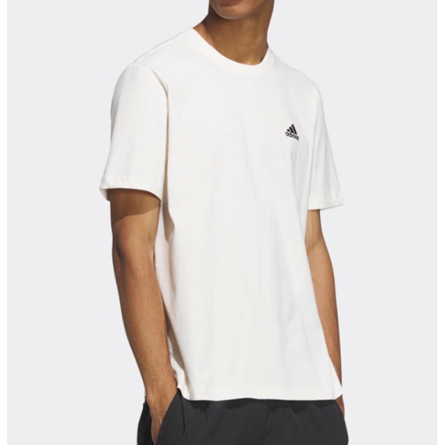 Adidas 100% cotton t-shirt casual sports classic all-match men's short-sleeved