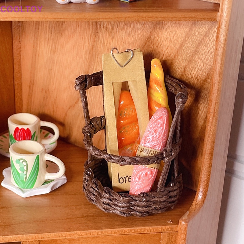Giỏ Đựng Bánh Mì / Rau Củ Quả 1: 12 Độc Đáo Trang Trí Nhà Búp Bê