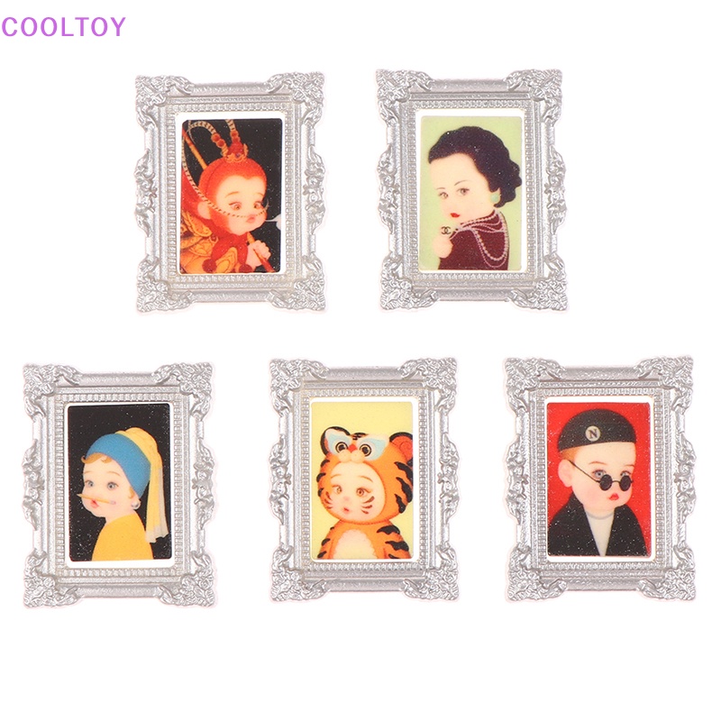 Khung Ảnh Mini Tỉ Lệ 1 / 12 Trang Trí Nhà Búp Bê