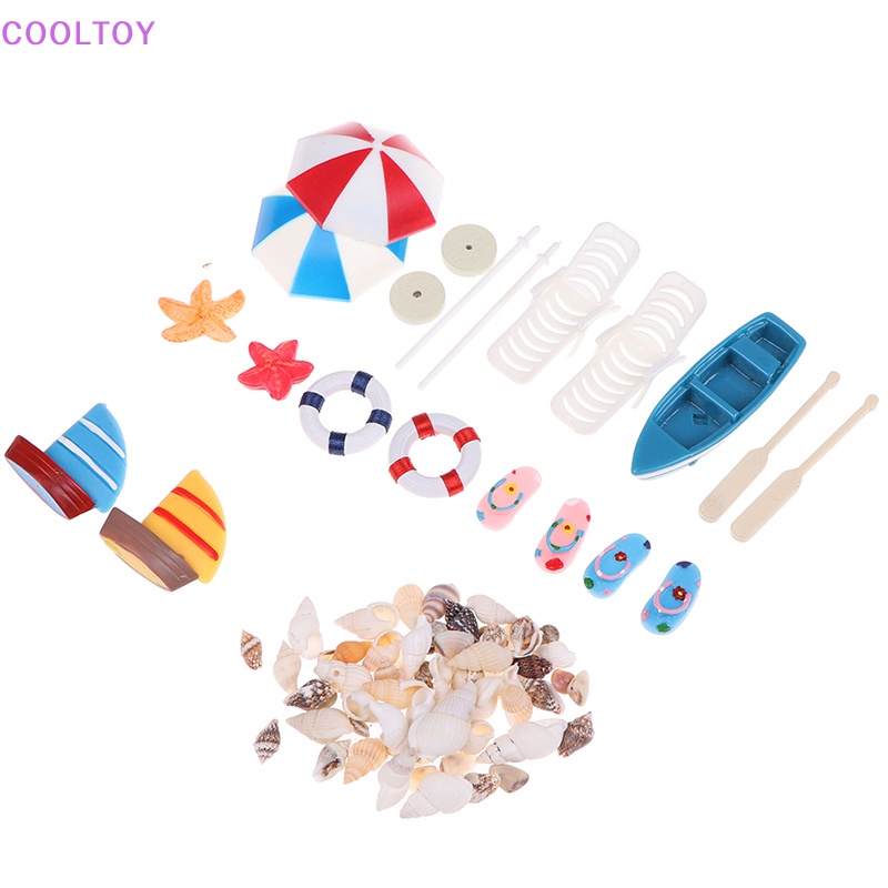 Cooltoy Bộ Vỏ Sò Trang Trí Nội Thất Cho Nhà Búp Bê Tỉ Lệ 1: 12