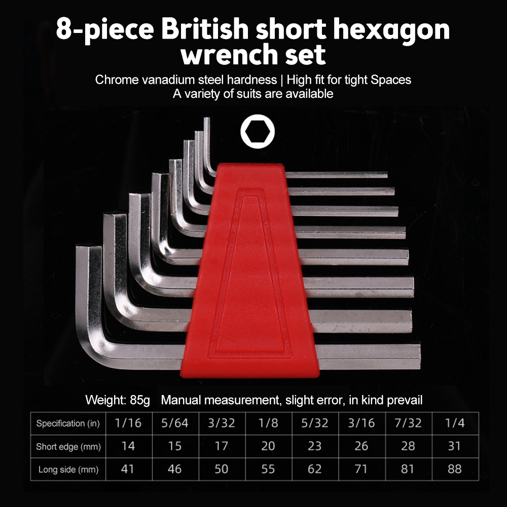 RIRIHI Cờ Lê Lục Giác Chữ L Kích Thước Inch Chuyên Dụng