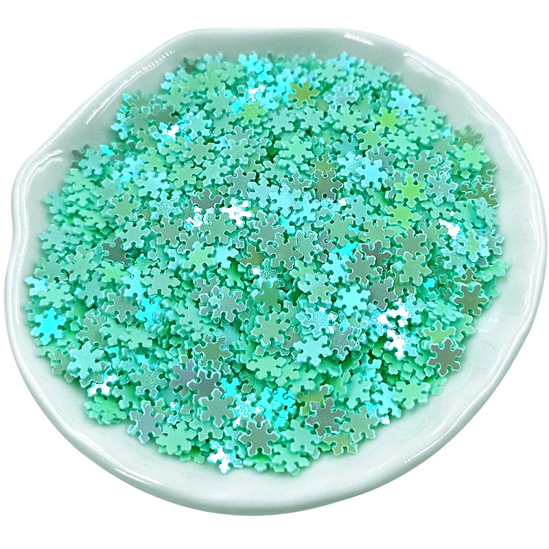 Túi 2000 Miếng Dán Hình Bông Tuyết Bằng PVC 12g Dùng Trang Trí DIY