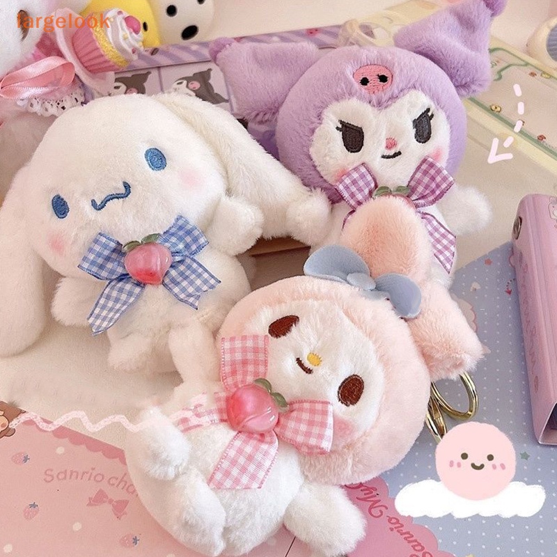 Móc Khóa Hình Búp Bê Thỏ Nhồi Bông Kuromi Melody Cinnamoroll Dễ Thương