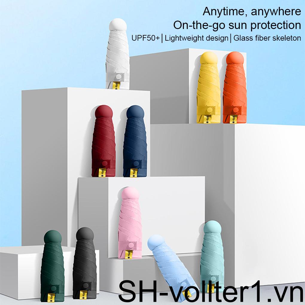 Dù Gấp Mini Chống Nắng Mưa Nhiều Màu Sắc Ngọt Ngào Siêu Nhẹ