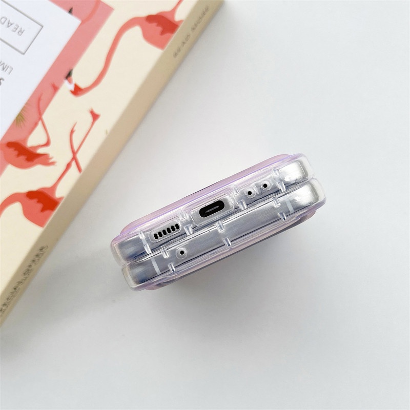 Ốp Điện Thoại Dẻo Trong Suốt Họa Tiết Hoạt Hình kirby Dễ Thương Cho Samsung Galaxy Z Flip 4 3 Samsung Galaxy ZFlip 4 3 Z Flip4 Flip3