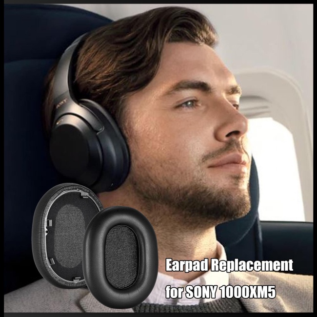 Set 2 Miếng Đệm Tai Nghe Thay Thế Bằng Da Cho Sony 1000XM5