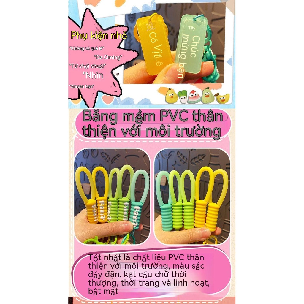 Móc Khóa Gỗ Khắc Hình Trái Cây Ngộ Nghĩnh Cho Cặp Đôi