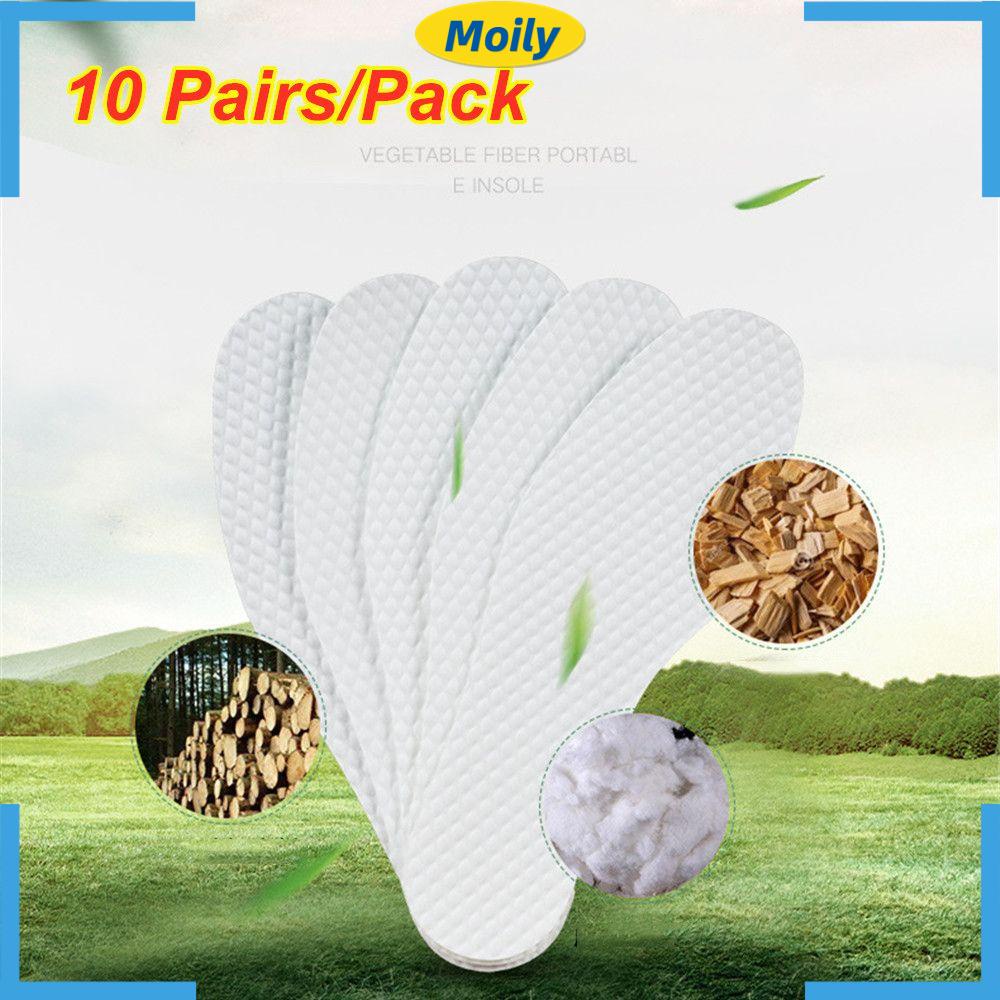 Bộ 10 Cặp Đế Lót Giày Dùng Một Lần Mềm Mại Thoáng Khí