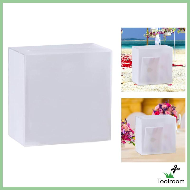 Hộp Đựng Thẻ Bằng Acrylic Trong Suốt Dùng Làm Quà Tặng Sinh Nhật / Cô Dâu Trong Ngày Kỷ