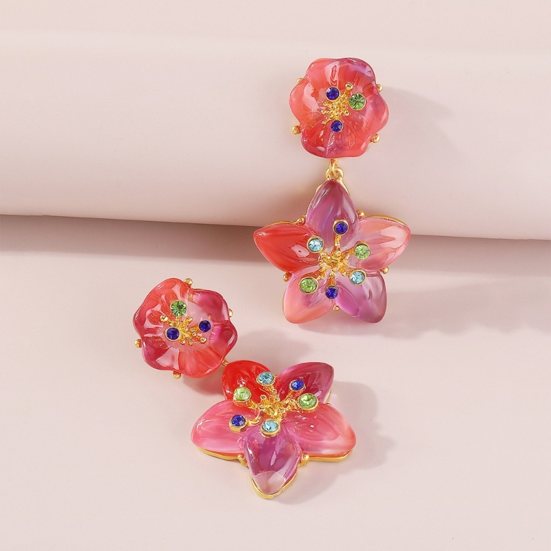 Bông Tai Hình Hoa Độc Đáo Dành Cho Nữ