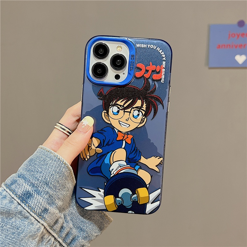 Ốp Điện Thoại Mềm In Hoạt Hình Thám Tử Conan Cho IPhone14 14Pro 14ProMax 13 13Pro 13ProMax 12 12PRO 12ProMax 11