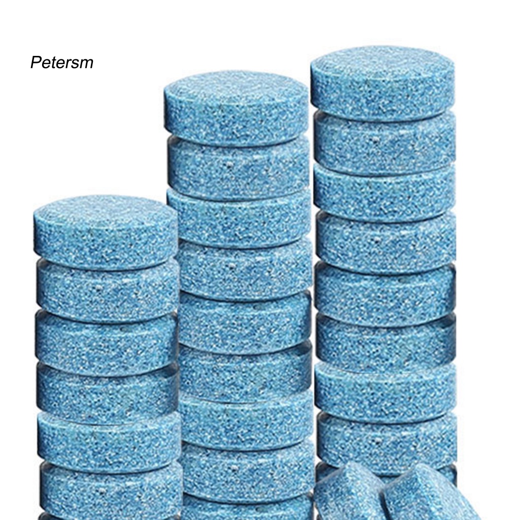 Set 30 Viên Sủi Tạo Dung Dịch Vệ Sinh Kính Chắn Gió Xe Ô Tô Tiện Lợi