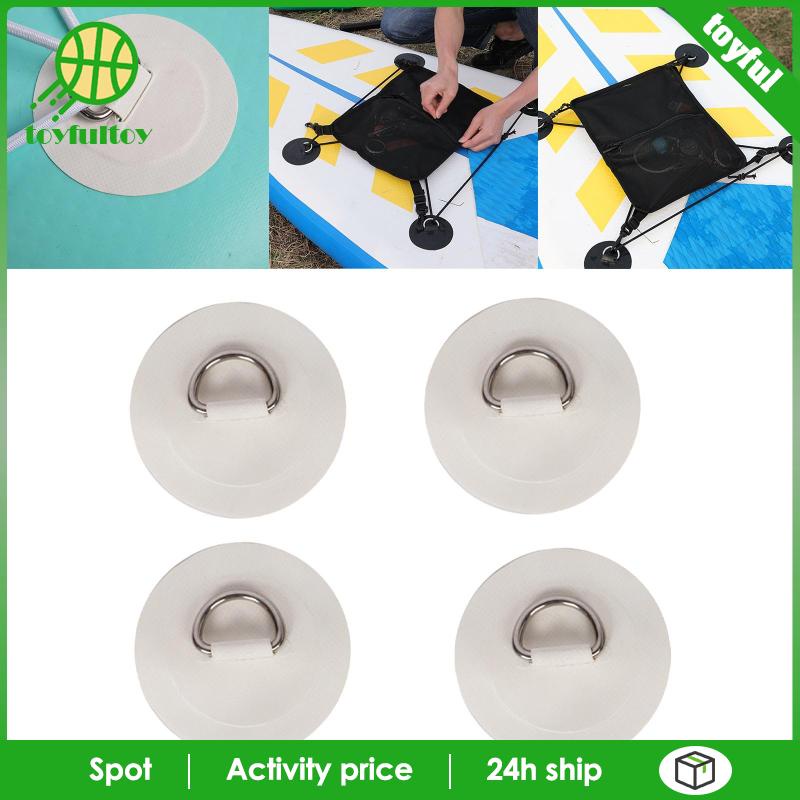 Set 4 Vòng Đệm Chữ D Bằng Thép Không Gỉ Cho Tàu Thuyền