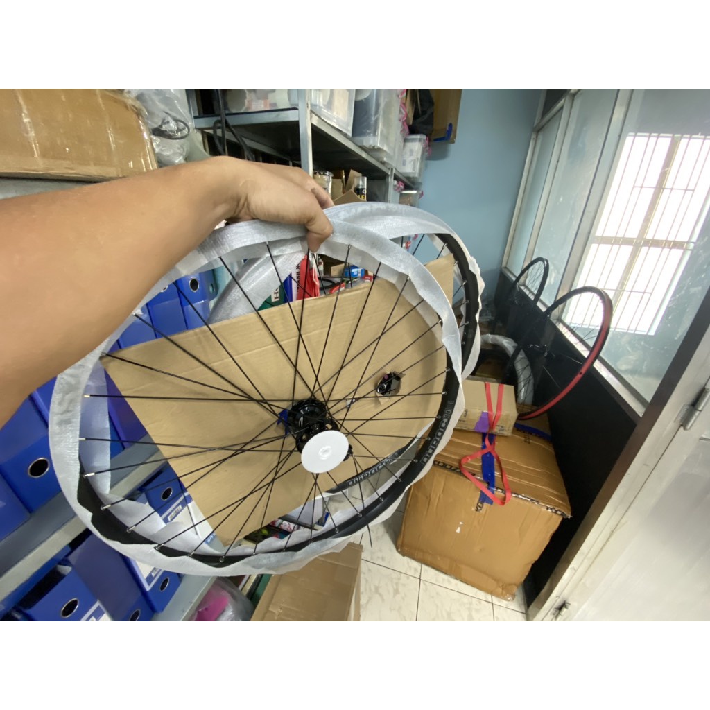 Bộ bánh xe đạp đùm cối nổ, vành Duroc 30 - 27.5 inch