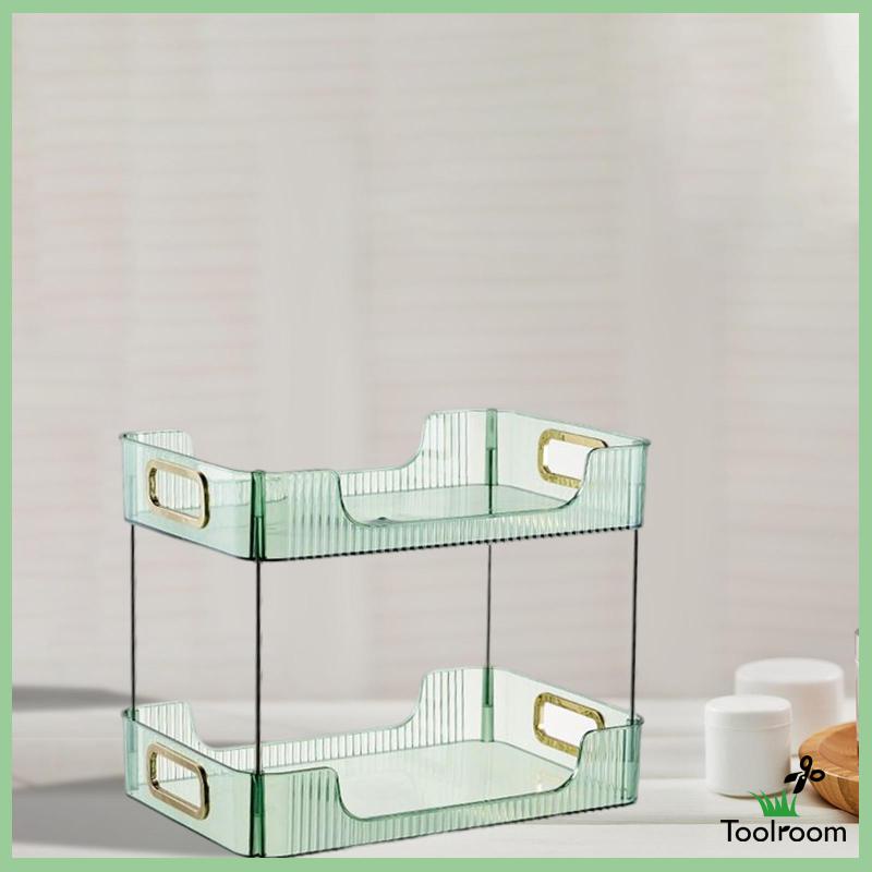 Giá Đựng Đồ Trang Sức / Mỹ Phẩm Để Bàn Màu Xanh Lá