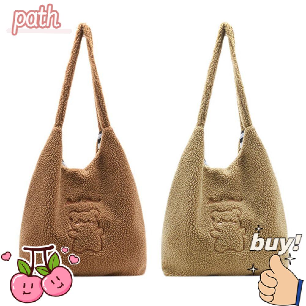 Túi Tote Đeo Vai Phủ Lông Mềm Mại Cỡ Lớn Thời Trang Cho Nữ