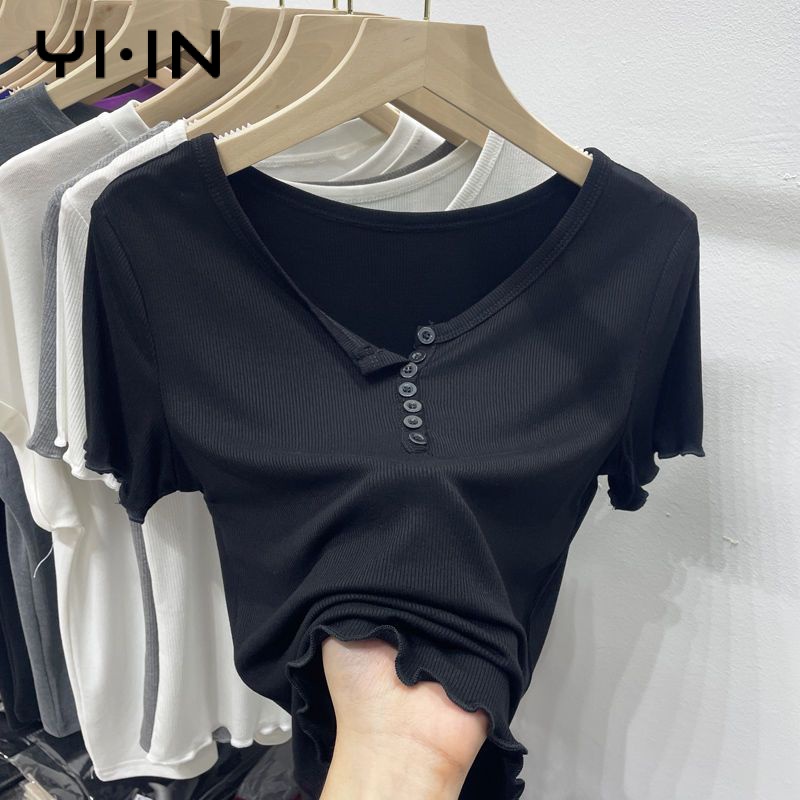 Áo Thun Tay Ngắn Thiết Kế Mới Thời Trang Mùa Hè Dành Cho Nữ