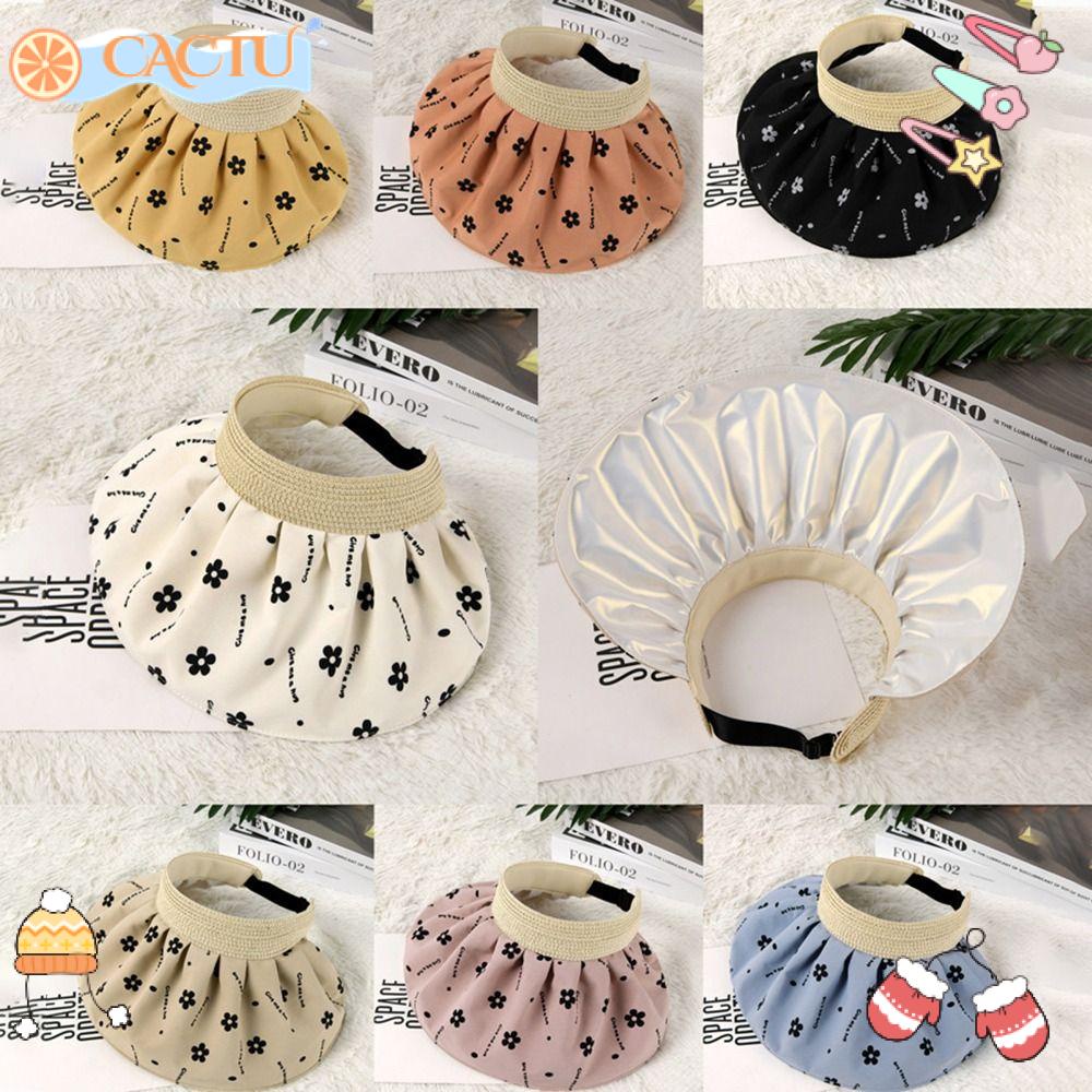 Mũ Chống Nắng Mùa Hè Hở Chóp In Họa Tiết Chấm Bi