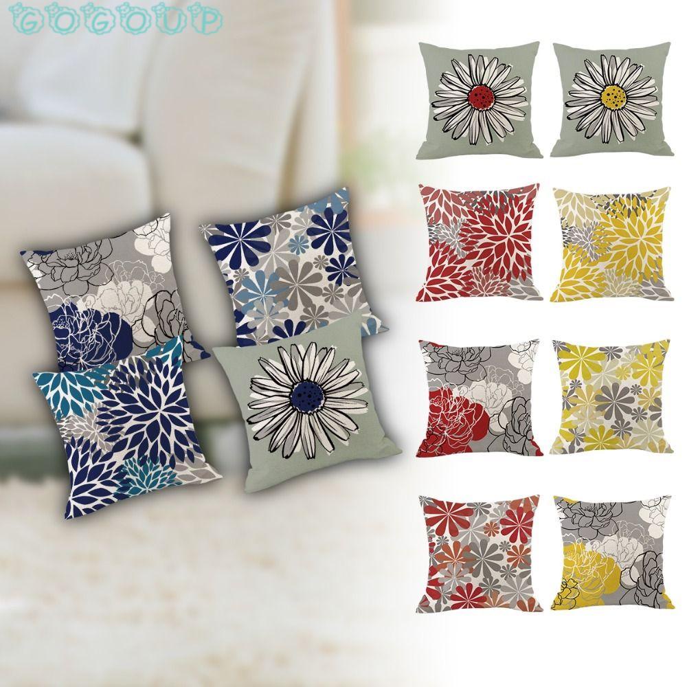 Bộ 4 Vỏ Gối Chống Thấm Nước Đơn Giản Trang Trí Sân Vườn