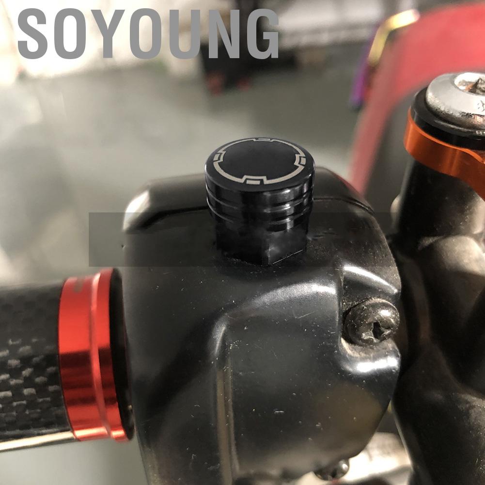 Soyoung 2Pcs SEPP Motorcycle Rearview Mirror Bolt Screw CNC Aluminium Alloy Modification Parts M8x1.25Black