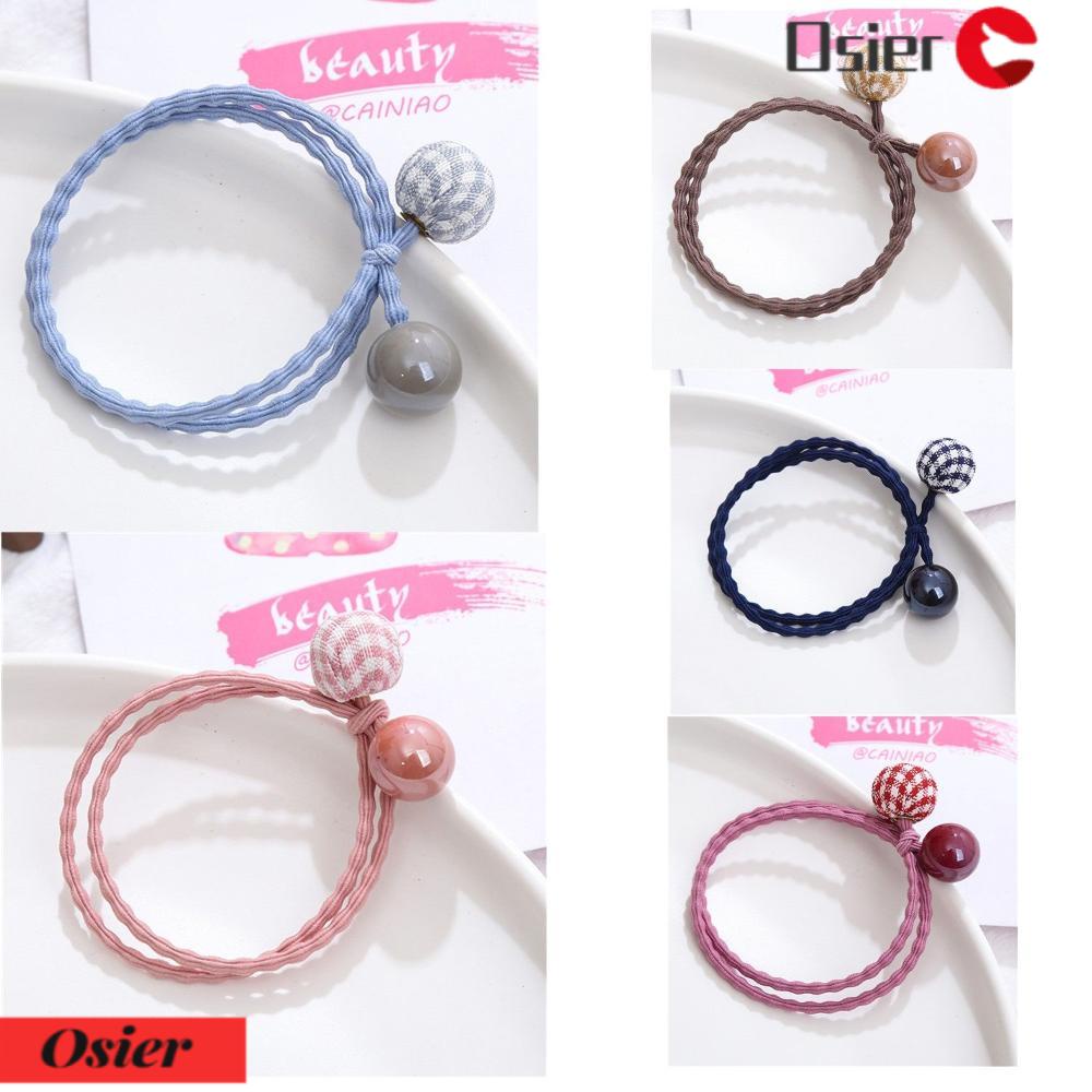 Dây Cột Tóc Đính Bóng Lông Xinh Xắn Thời Trang Cho Nữ 1