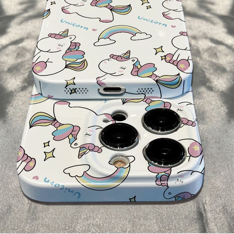 Ốp Điện Thoại Dẻo Họa Tiết Hoạt Hình Ngựa Pony Dễ Thương Chống Sốc Cho iPhone12 13max 6Splus 78 11 AIJR 14pro