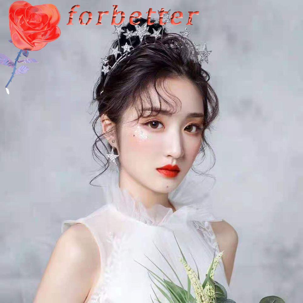 Vương Miện Cô Dâu Phong Cách Hàn Quốc Thời Trang|Phụ Kiện Trang Trí Tóc Cho Đám Cưới