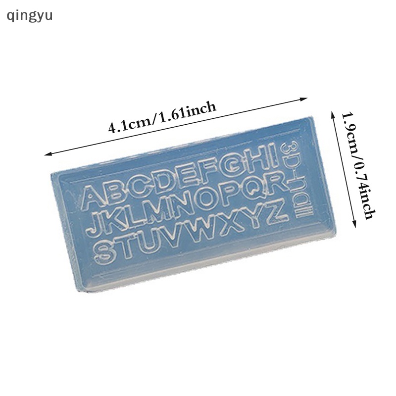 1 Khuôn Trang Trí Móng Tay Bằng Silicone Hình Chữ Cái 3D DIY