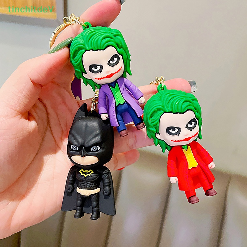 [TinchitdeV] 1 Móc Khóa PVC Hình Búp Bê Siêu Anh Hùng Dơi Cho Ba Lô / Ô Tô [Mới]