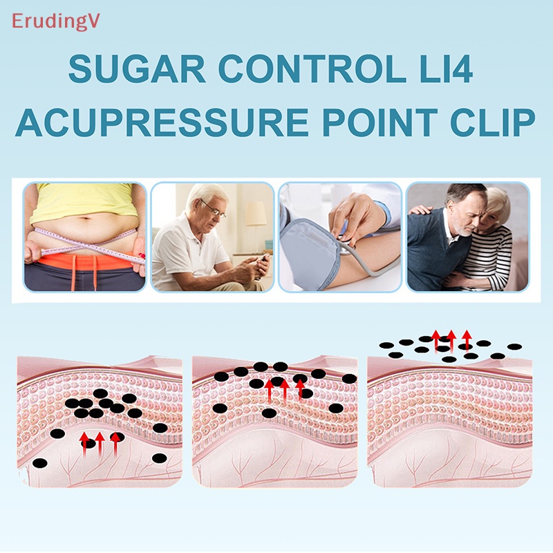 [ErudingV] Kẹp Bấm Huyệt Điều Khiển Đường Để Chữa Bệnh Mạch Máu [Mới]
