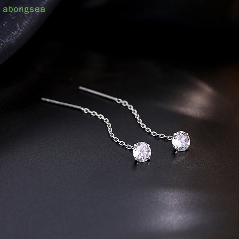 1 Bông Tai Tua Rua Dáng Dài Đính Đá Zircon Hình Ngôi Sao / Trái Tim Thời Trang Cho Nữ