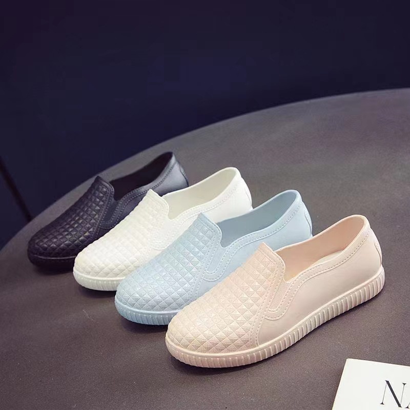 Giày Búp Bê Mũi Vuông Màu Trơn Thời Trang Mới Cho Nữ