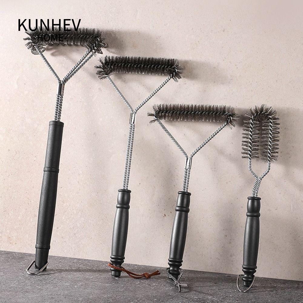 KUNHEV Bàn Chải Vệ Sinh Vỉ Nướng Bbq Bền Bỉ Tiện Dụng