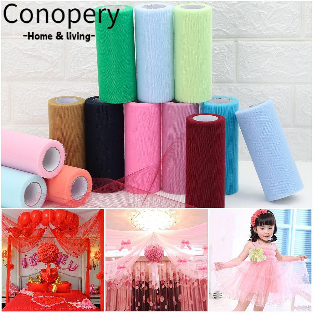 CONOPERY Cuộn Vải Tuyn Dùng Làm Đầm Cưới DIY